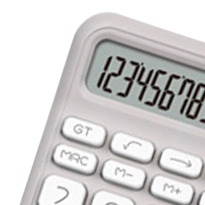 Calculatrice De Poche à 12 Chiffres Calculatrice De Poche Bloc-notes Grise. - Afbeelding 1 van 12
