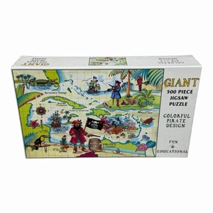 Giant 500 Piece Jigsaw Puzzle Colorful Pirate Design Kids Children Agiftcorp - Picture 1 of 6
