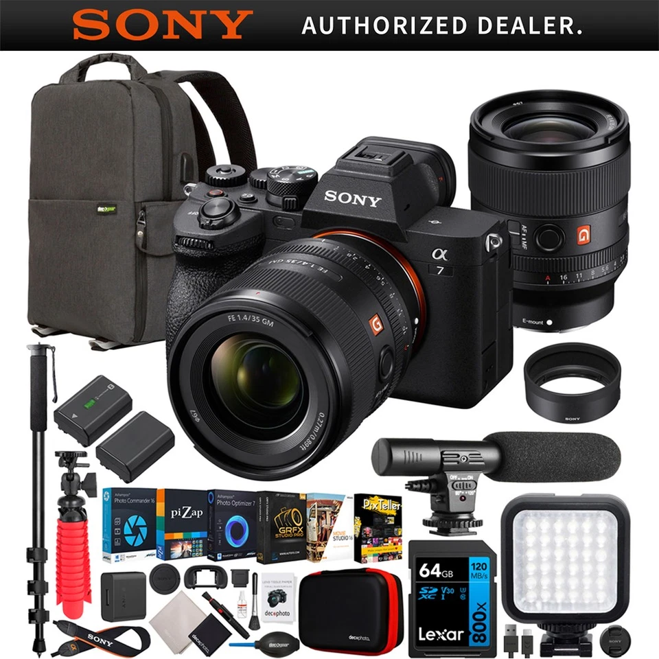 Sony Alpha a7 IV 33MP Mirrorless Camera - Black (Body Only)