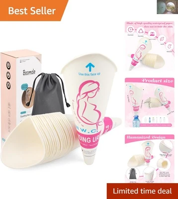 Cómodas orinas desechables para mujer - Paquete de 20 embudos de orina para exteriores Foto 1 de 4