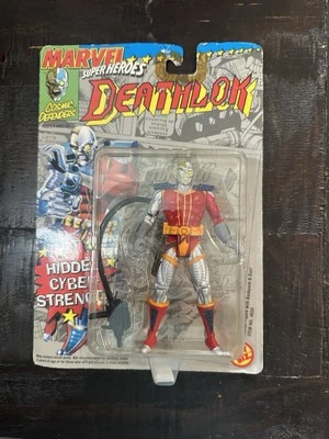 Figura de acción Toy Biz 1992 Marvel Super Heroes Deathlok con arma, sellada de fábrica Foto 1 de 2