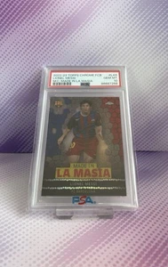 2022-23 Topps Chrome FCB Lionel Messi Made in La Masia #LA5 PSA 10 GEM MINT - Picture 1 of 3