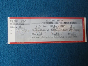 Ice Hockey Ticket 2/4/04 Masters Home Nations Builder Centre Cardiff - Picture 1 of 2