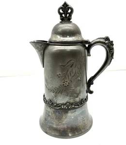 Warren Silver Plate Co Quadruple Plate New York 851 Creamer Embossed Detailing - Picture 1 of 9