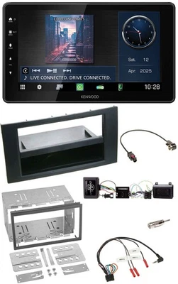 Kenwood Lenkrad Bluetooth USB DAB Autoradio für Ford Kuga 2008-2012 schwarz - Bild 1 von 4