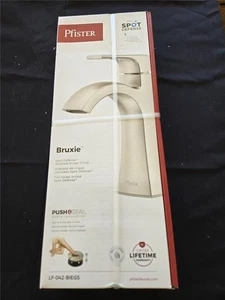 = Pfister Bruxie Bathroom Faucet Spot Defense Brushed Nickel LF-042-BIEGS NEW - Picture 1 of 6