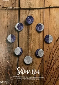 Cross Stitch Chart - Moon Phase Mobile - Picture 1 of 3
