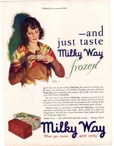 1930 Milky Way "When You Crave Good Candy" Single Page Print Ad - Picture 1 of 1