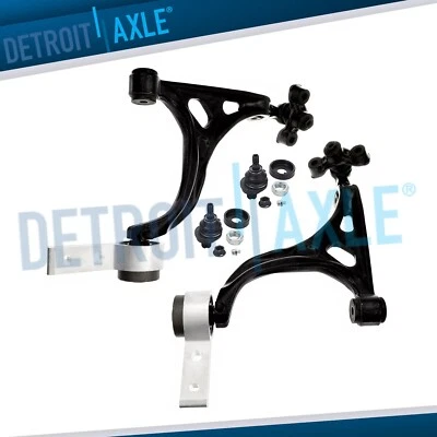 4pc Front Lower Control Arms and Upper Ball Joints Kit for 2009 - 2013 Mazda 6 - Image 1 of 4