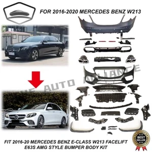 For Mercedes Benz E-Class W213 2016-2020 Upgrade E63s AMG Style Bumper Body Kit - Picture 1 of 10