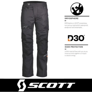 Adventure Motorcycle Trousers Scott ADV Terrain Black Breathable Pants - X-LARGE - Picture 1 of 7