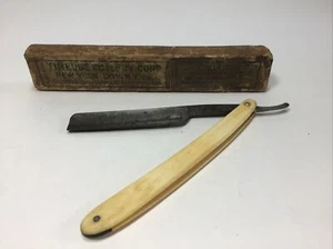 Vintage RHEINGOLD Straight Razor And Finedge Cutlery Corp NYC Box - Picture 1 of 6