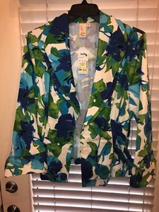 Chaqueta de algodón multicolor lavanda y miel nueva con etiquetas talla 1X ENVÍO GRATUITO - Imagen 1 de 7