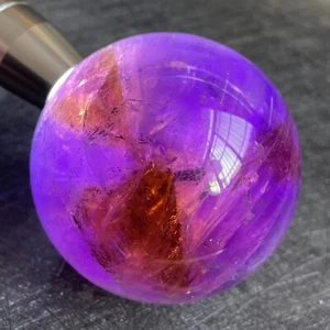 426g Natural Stone Amethyst Crystal Ball Polished Quartz Sphere Healing - Picture 1 of 6