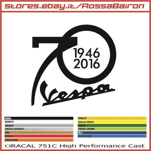 1 ADESIV0 Vespa 70 Années Years 1946-2016 mm.80x80 - Autocollants Stickers - Imagen 1 de 1