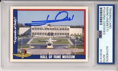 1991 Legends of Indy 500 Card Mario Andretti PSA DNA COA Autograph F1 SIGNED - Image 1 of 2