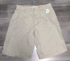 NWT Old Navy Men's 100% Linen Size 34 Shorts Khaki Loose