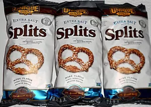 Unique Hard Pretzel Extra Salt Vegan Lot of 3~11 Oz Kosher Non GMO Lactose Free - Picture 1 of 11