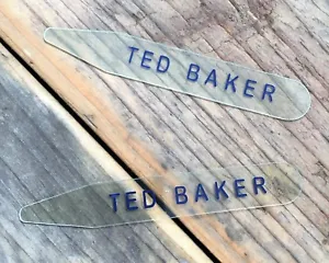 Ted Baker Replacement Branded Transparent Collar Stiffeners/Stays/Tabs - 6cm NEW - Picture 1 of 1