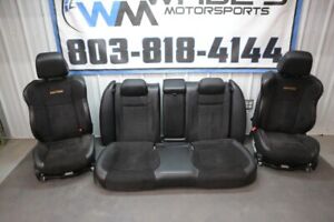 2012-2021 Dodge Charger Daytona Black Leather/Suede Seat SET OEM