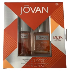 Jovan Musk for Men 2 fl oz each Cologne Spray and After Shave Cologne 2 for 1 Pk - Picture 1 of 10