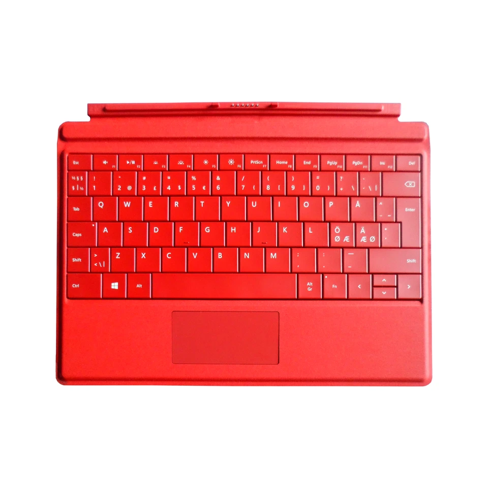 Microsoft Surface 3 Type (ONLY) Cover | QWERTY Keyboard | Red | US/Nordic Layout - Image 1 of 4