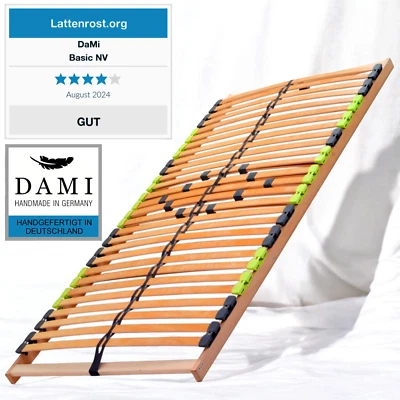 DaMi Basic 7-Zonen Lattenrost 160x200 cm verstellbar Lattenrahmen Bett - Bild 1 von 4