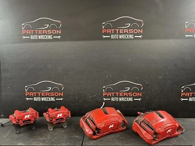 10-15 JAGUAR XKR FRONT & REAR LEFT & RIGHT RED BRAKE CALIPERS - Image 1 of 4