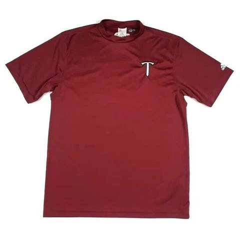 (6646) Adidas Climate Men’s Troy Trojans Red Size Small T-Shirt Cover