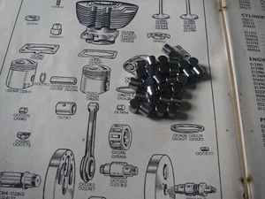 AJS Matchless single G3 G80 Model 16 - Big End roller bearings 000075 (30 off) - Picture 1 of 2