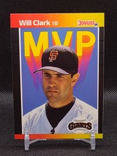 1989 Donruss Baseball. WILL CLARK. San Francisco Giants. MVP. # BC-22.
