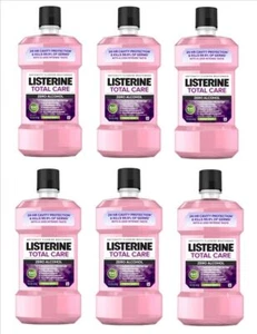 6 Pack Listerine Total Care Zero Alcohol-Free Mouthwash, Fresh Mint, 1 L - NEW - Picture 1 of 10