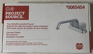 PROJECT SOURCE Two-Handle Laundry Faucet, Chrome Finish #0065454 - Picture 1 of 9