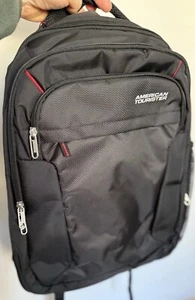 American Tourister 15.6 IN Laptop Black Backpack New - Picture 1 of 9