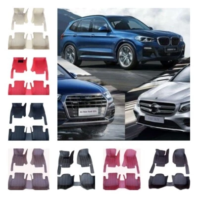 Fit For Jaguar All Models Car Floor Mats Custom Luxury Leather Carpets Cargo New Foto 1 de 4
