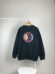 Sudadera Vintage Colores Cruzados Algodón Pesado Logo Grande Rap Sudadera  - Imagen 1 de 17