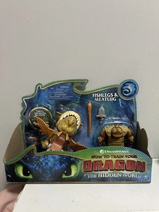 Difícil de encontrar DreamWorks Spin Master HTTYD The Hidden World: FISHLEGS & MEATLUG 4+ NiB - Imagen 1 de 2