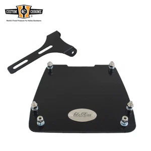 Black Solo Seat Conversion Kit LaRosa Design Fit For Harley Dyna Glide 1996-2024 - Picture 1 of 1