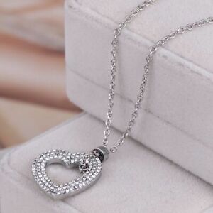 Michael Kors Pave Hollow Heart Pendant Long Chain New Necklace