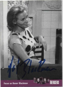 HONOR BLACKMAN (+2020) - Cathy Gale - Los Vengadores - Tarjeta coleccionable con autógrafo - Imagen 1 de 1