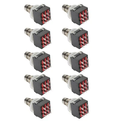 3PDT 9 Pins Box Stomp Gitarre Effekt-Pedal Fußschalter True Bypass Metall Pack... - Bild 1 von 4