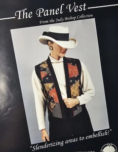 Patrón de chaleco The Panel de Judy Bishop tallas S-XXL DE COLECCIÓN '96 sin usar-F2 - Imagen 1 de 5