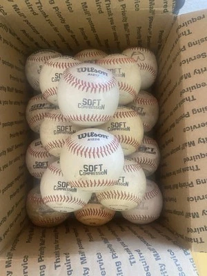 Lote de 20 Wilson Pelotas de Compresión Suave Núcleo Entrenamiento Béisbol ENVÍO GRATUITO Foto 1 de 4