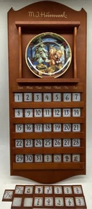 MJ Hummel Perpetual Calendar 12 Jan-Dec Plates 50 Tiles Bradford Seasons-Clean! - Picture 1 of 24