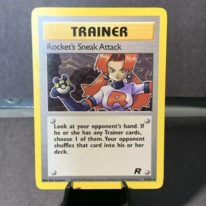 Pokemon TCG Rocket's Sneak Attack Team Rocket 72/82 Regular Rare 2000 LP - Picture 1 of 2