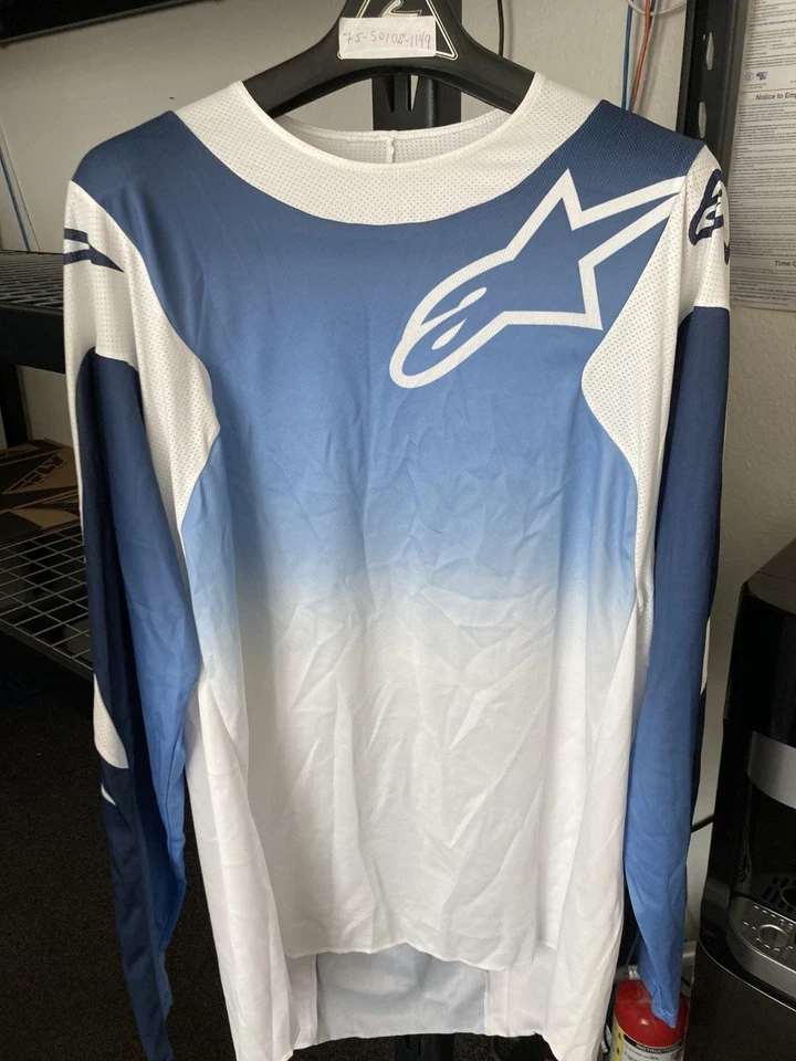 Alpinestars Racer Hoen Jersey White/Dark Navy/Light Blue XXL Foto 1 de 1