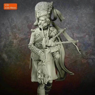 1/20 Scale 90mm Resin Figure Model Kit The Black Watch Unpainted Unassembled Kit - Image 1 of 3
