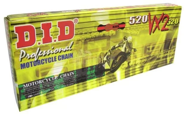 Cadena de anillo X D.I.D 428 Pro-Street serie VX - 132 eslabones - acero natural ATV/UTV Foto 1 de 4