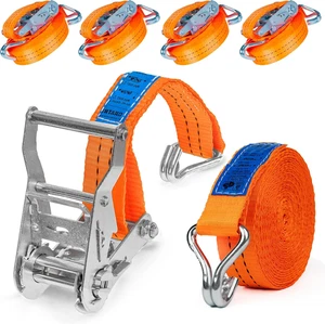 - Cinghie a Cricchetto 6M 2000Kg 35Mm - 4 Pezzi - Cinghie Di Fissaggio Moto - Ci - Foto 1 di 12