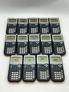 Lot of 14 Texas Instruments TI-84 Plus Graphing Calculators - Yellow School - Picture 1 of 4